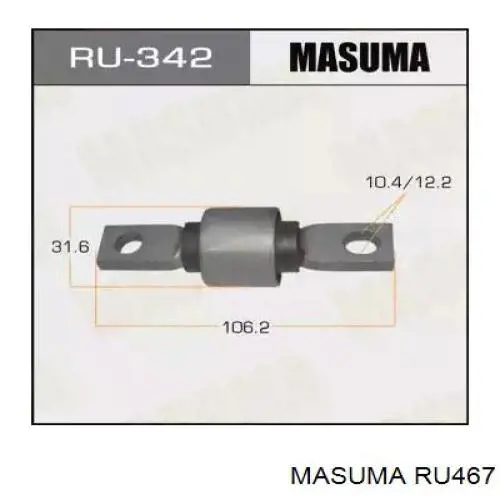 Silentblock de brazo de suspensión Masuma RU467 precio, desde 7,35 EUR