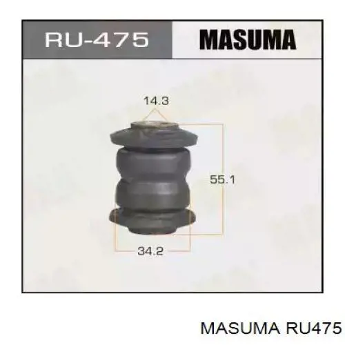 Silentblock de brazo de suspensión Masuma RU475 precio, desde 7,28 EUR