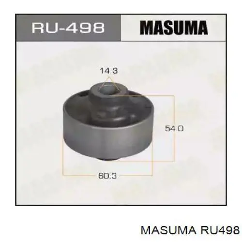 Silentblock de brazo de suspensión Masuma RU498 precio, desde 9,66 EUR