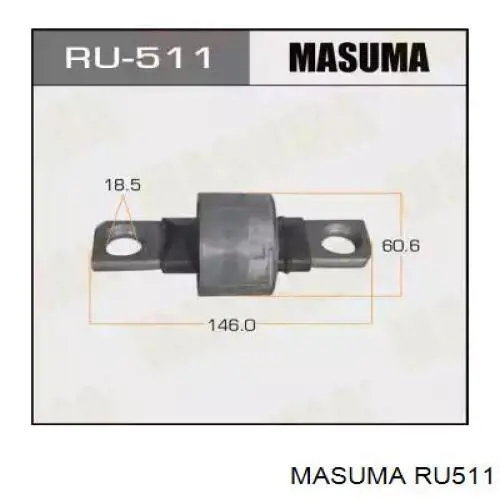 RU511 Masuma Buje delantero del brazo longitudinal trasero