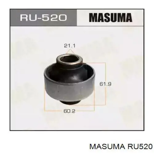 RU520 Masuma silentblock de suspensión delantero inferior