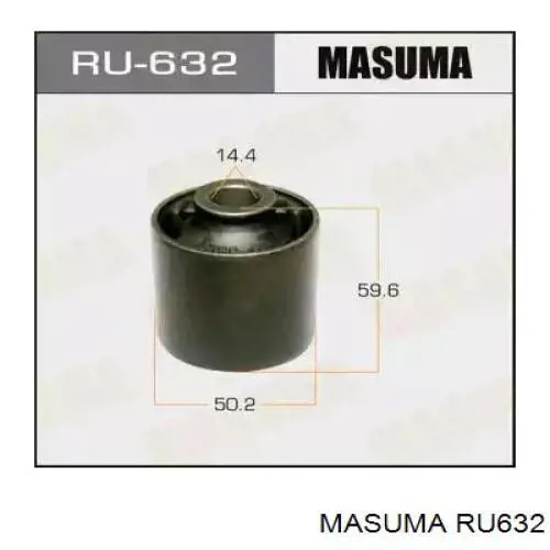 RU632 Masuma suspensión, brazo oscilante, eje trasero, inferior