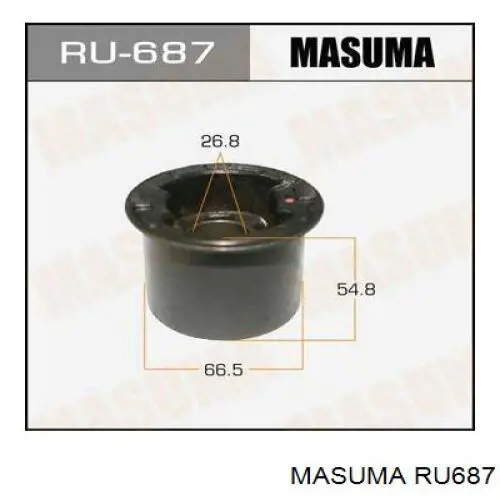 RU687 Masuma Silentblock de brazo de suspensión delantero inferior