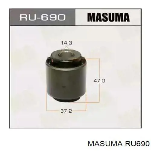 RU690 Masuma silentblock de brazo de suspensión trasero superior