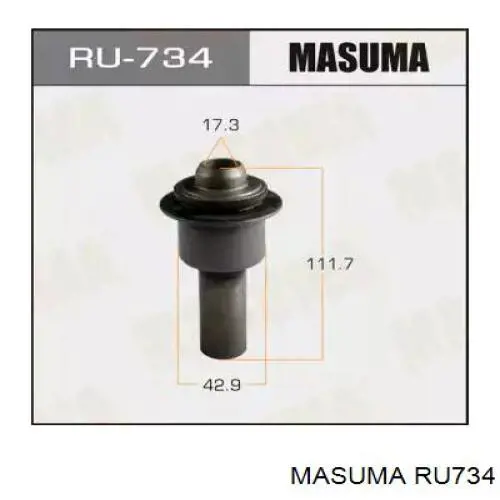 RU734 Masuma Buje silencioso del subchasis delantero