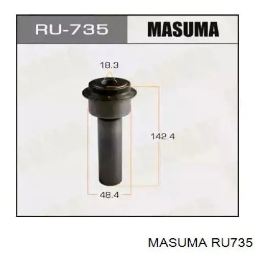 RU735 Masuma Buje silencioso del subchasis delantero