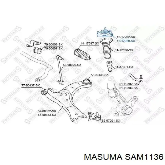 Comprar 486090F020 Toyota Soporte del amortiguador delantero