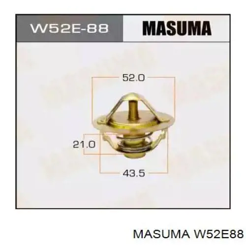 W52E88 Masuma Termostato de agua