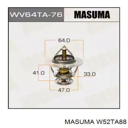 W52TA88 Masuma termostato, refrigerante