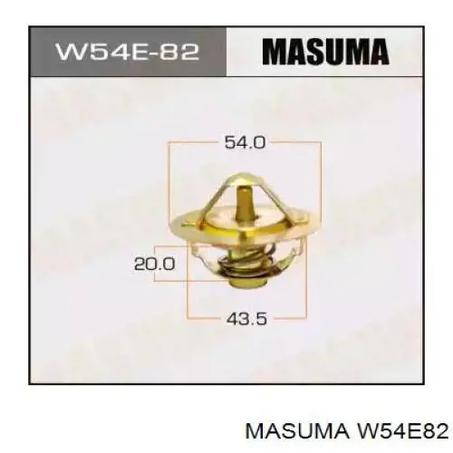 W54E82 Masuma Termostato de agua