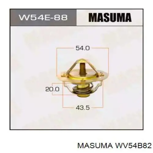 WV54B82 Masuma termostato, refrigerante