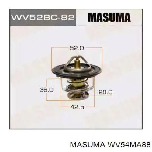 WV54MA88 Masuma Termostato de agua