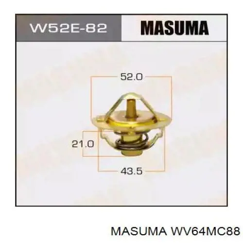 WV64MC88 Masuma termostato, refrigerante