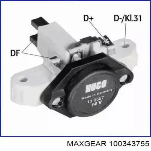 100343755 Maxgear regulador de rele del generador (rele de carga)