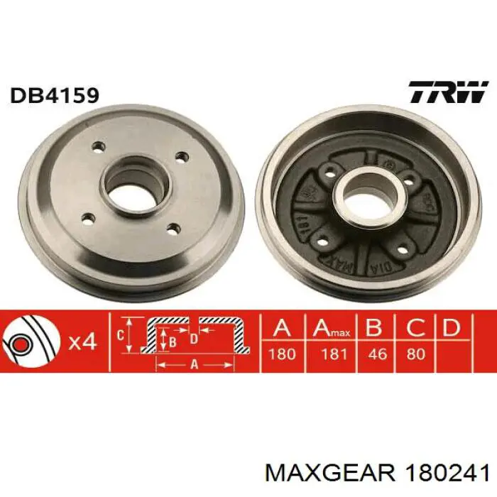 180241 Maxgear termostato, refrigerante