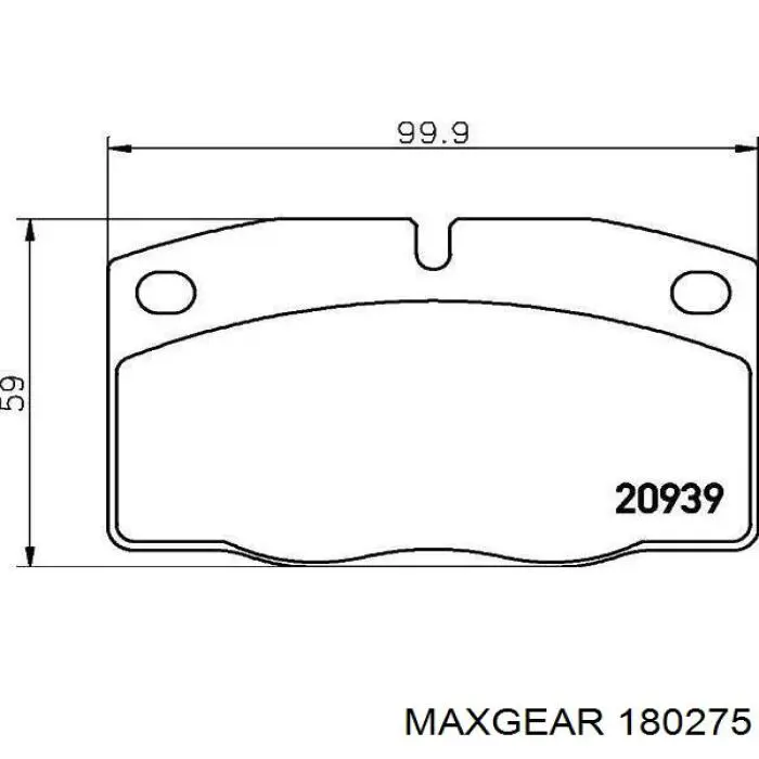 18-0275 Maxgear tubería de radiador arriba