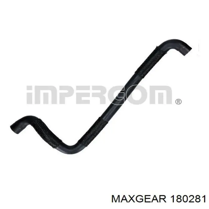 180281 Maxgear manguera refrigerante para radiador inferiora