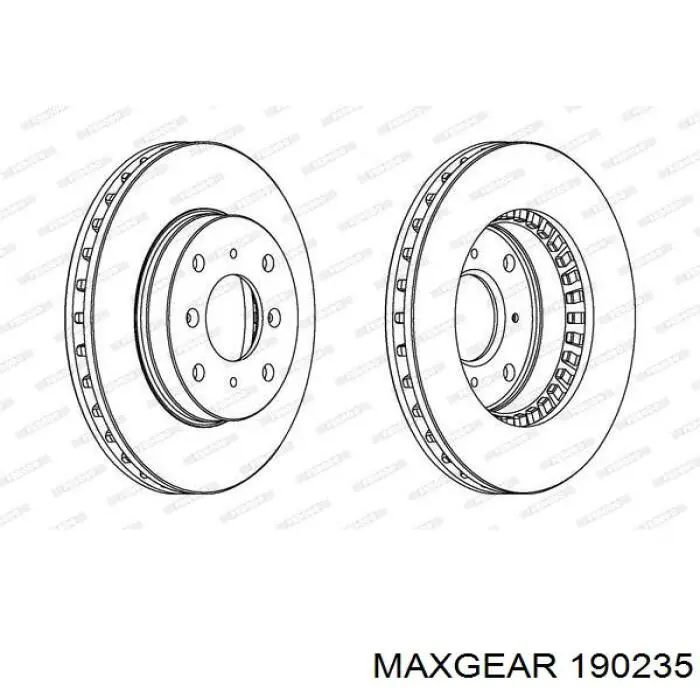 19-0235 Maxgear zapatas de frenos de tambor traseras