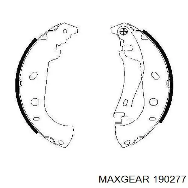 19-0277 Maxgear zapatas de frenos de tambor traseras