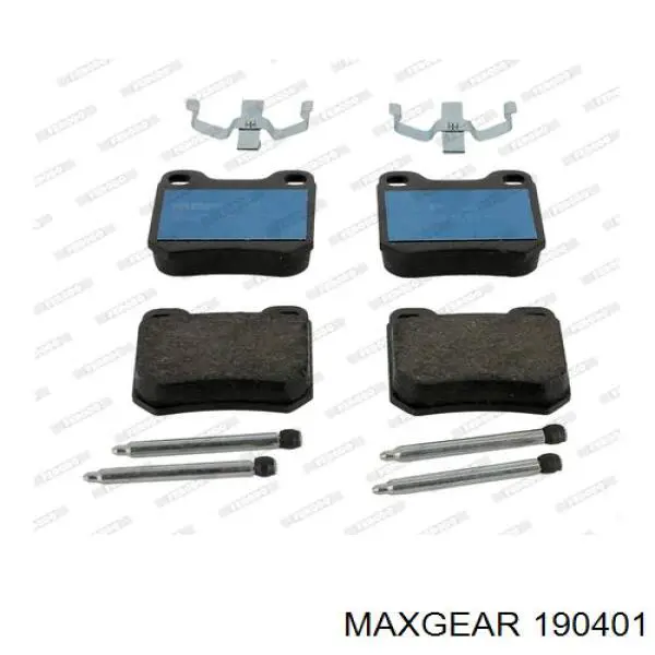 19-0401 Maxgear pastillas de freno traseras