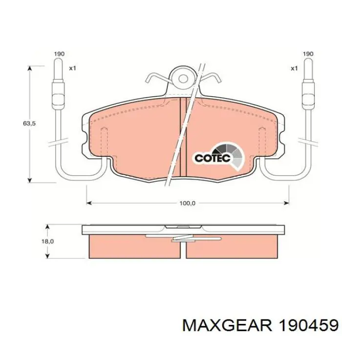 Pastillas de freno delanteras Peugeot 205 2 20A, C