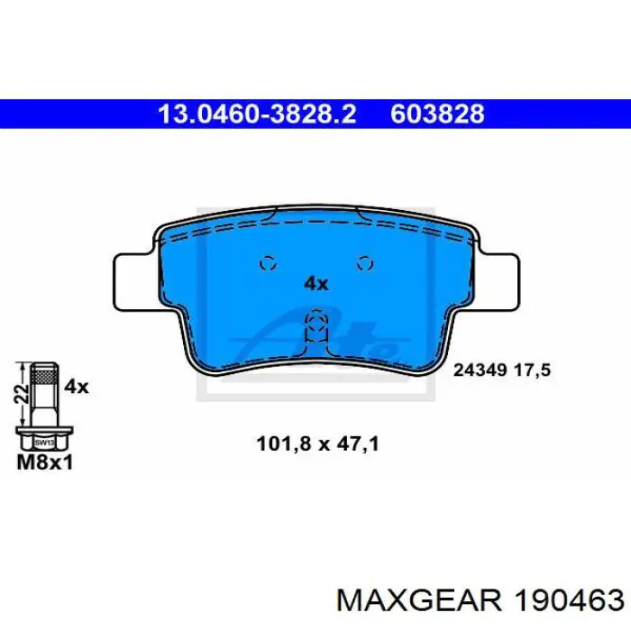 Pastillas traseras Necto FD7224A