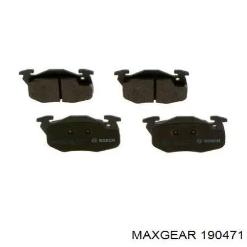 19-0471 Maxgear pastillas de freno delanteras