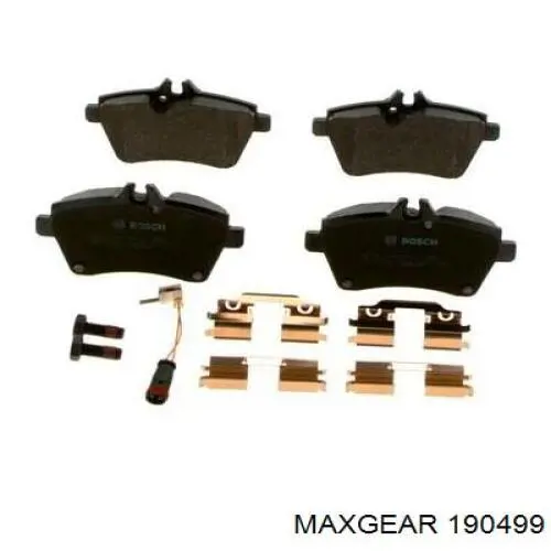 19-0499 Maxgear pastillas de freno delanteras