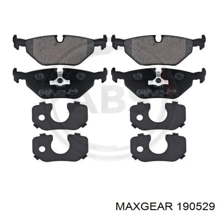 19-0529 Maxgear pastillas de freno traseras