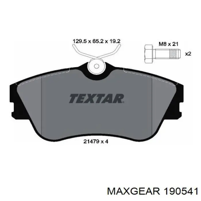 Comprar 190541 Maxgear Pastillas delanteras de freno