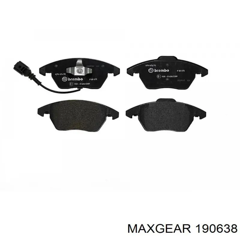 19-0638 Maxgear pastillas de freno delanteras