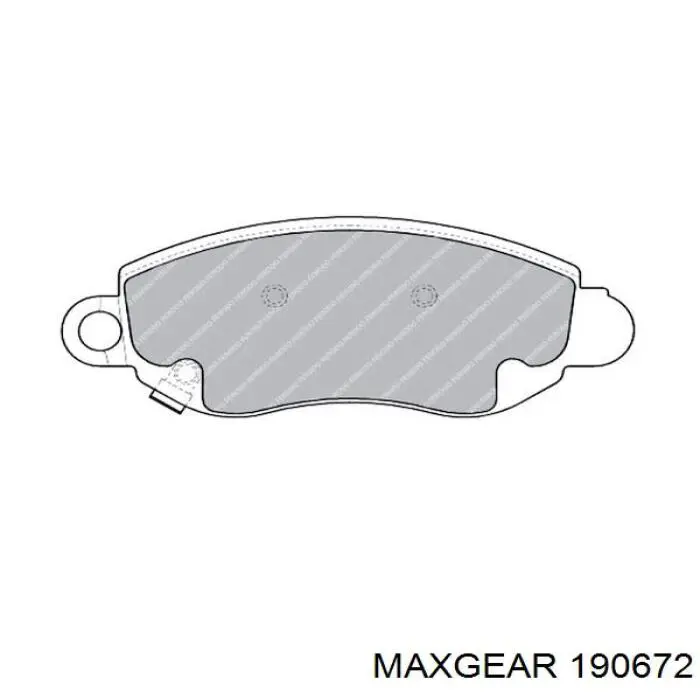 19-0672 Maxgear pastillas de freno delanteras