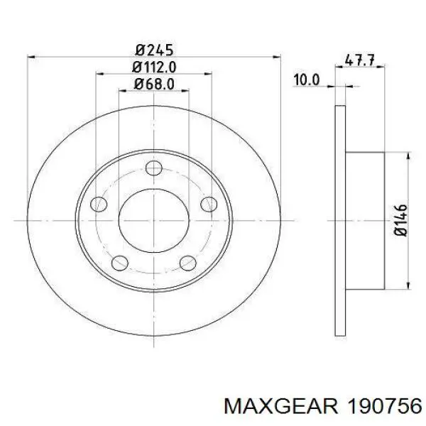 Frenos traseros Mapco 47861