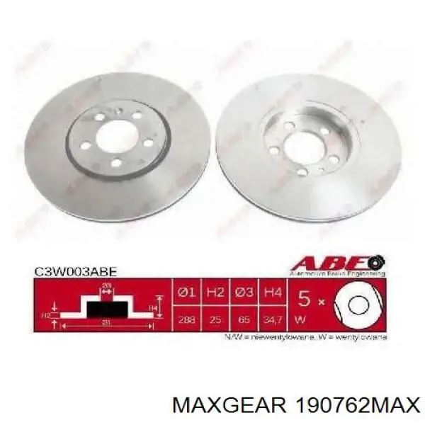 Freno de disco delantero Mercedes E C124