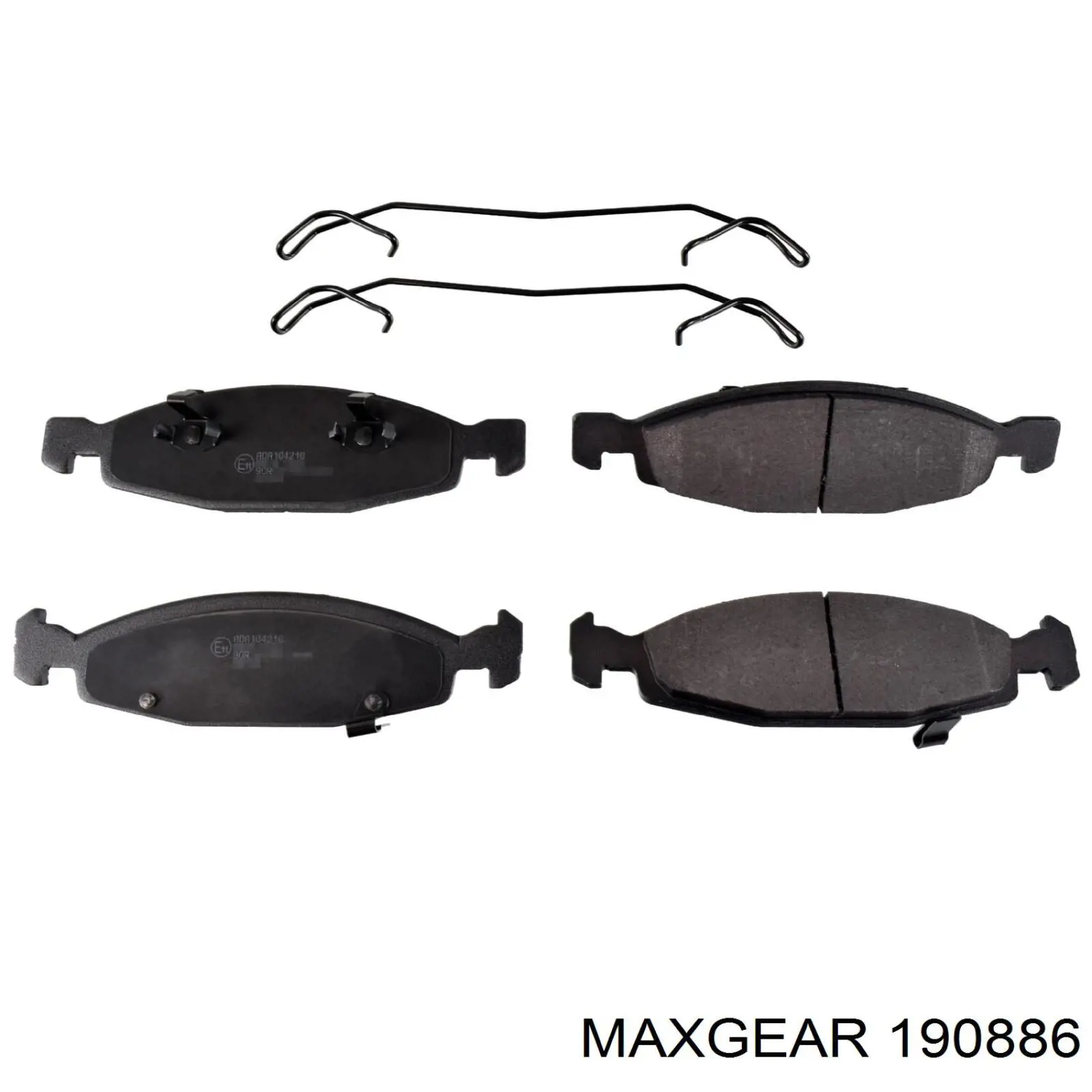 19-0886 Maxgear pastillas de freno delanteras