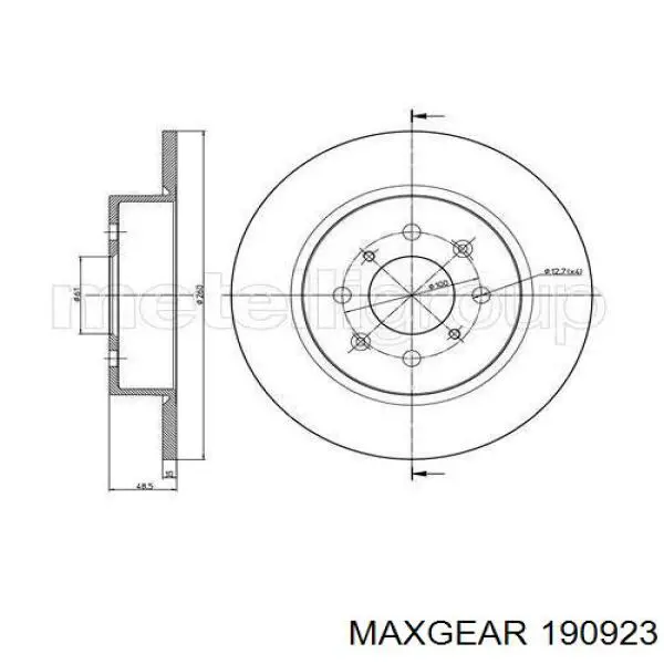 Frenos traseros Maxgear 190923