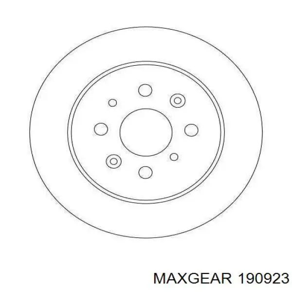 Disco de freno trasero Maxgear 190923 precio, desde 34,35 EUR