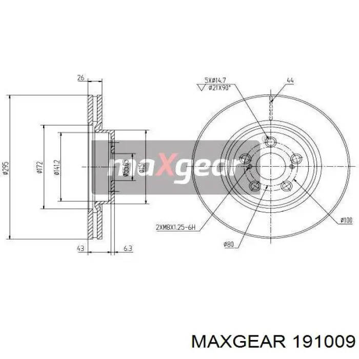 Freno de disco delantero Renault Trafic 2 FL