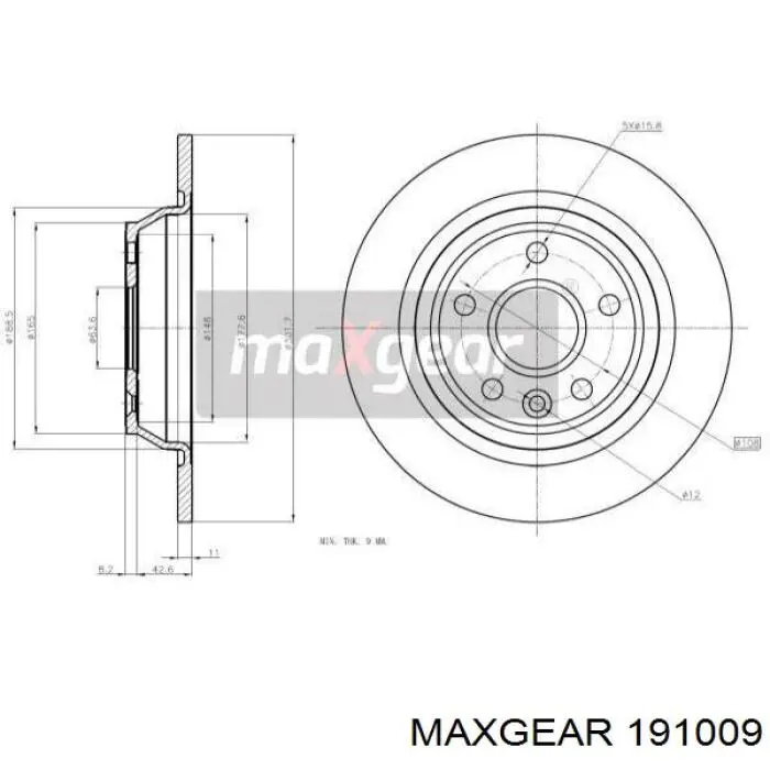 Freno de disco delantero Renault Trafic 2 FL