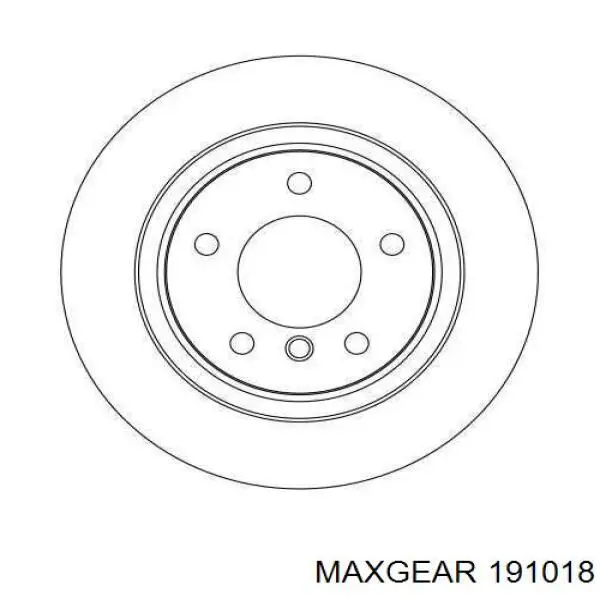 19-1018 Maxgear disco de freno trasero