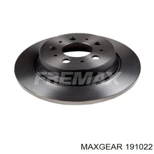 Disco de freno trasero 191022 Maxgear