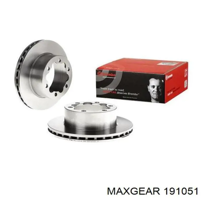 19-1051 Maxgear disco de freno trasero