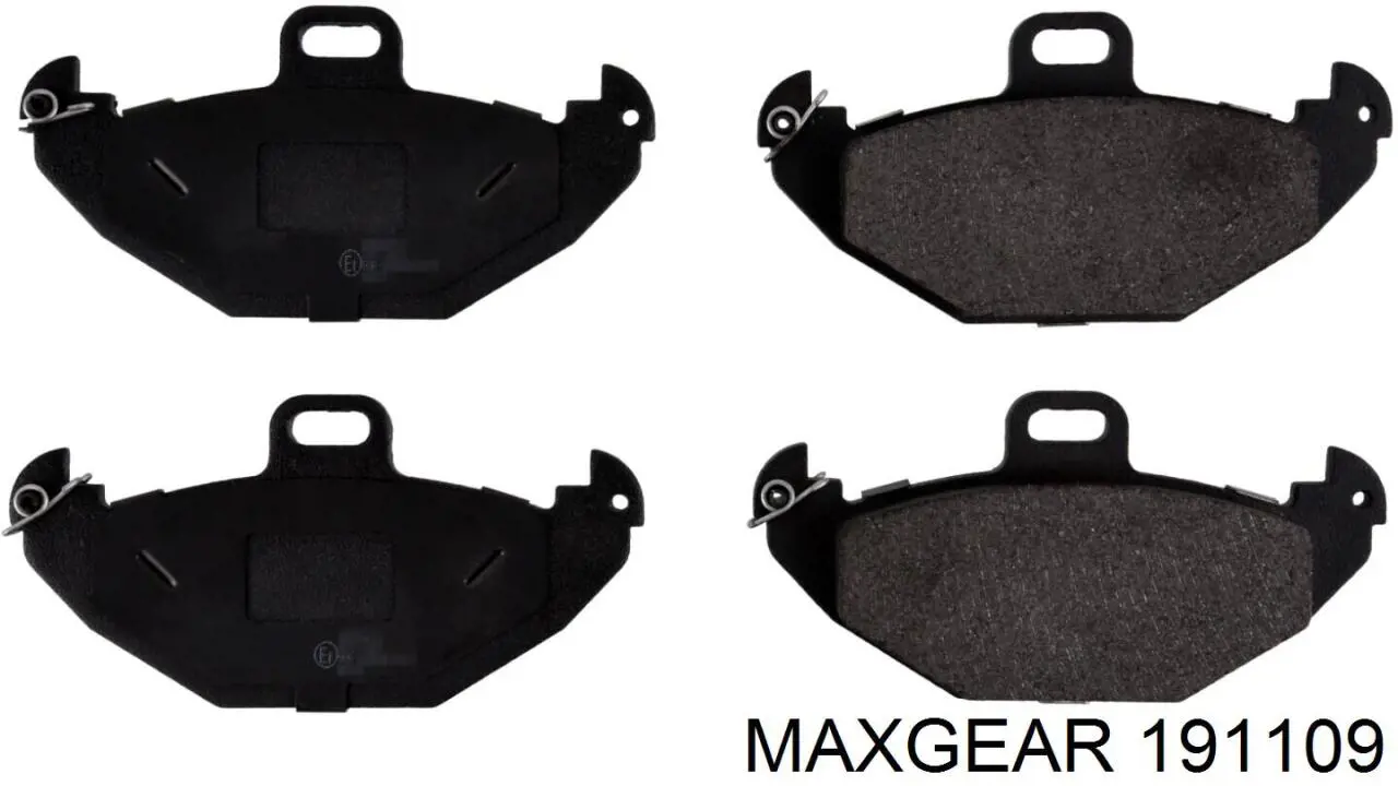 19-1109 Maxgear pastillas de freno traseras