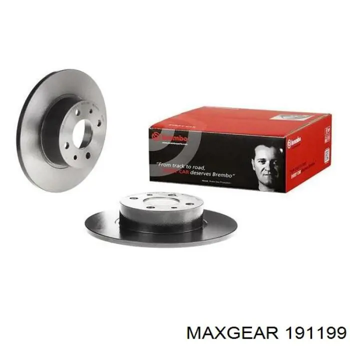 19-1199 Maxgear disco de freno trasero