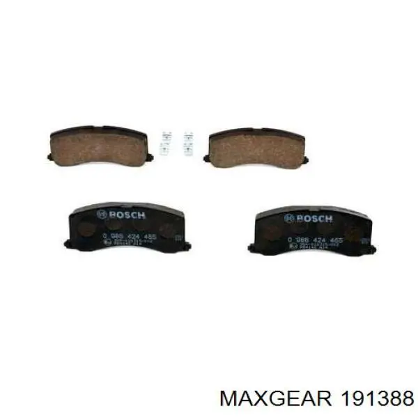 19-1388 Maxgear pastillas de freno delanteras