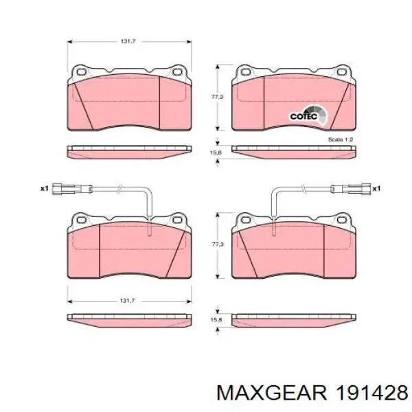 Pastillas de freno delanteras Peugeot/Citroen 1525SH