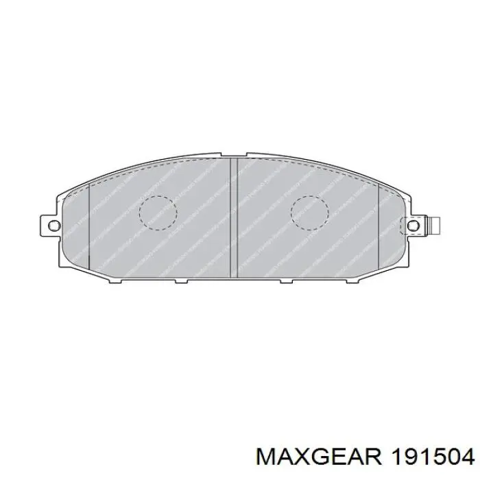 19-1504 Maxgear pastillas de freno delanteras