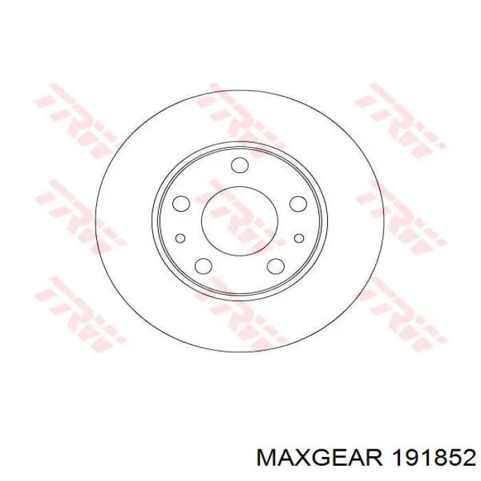 19-1852 Maxgear disco de freno trasero