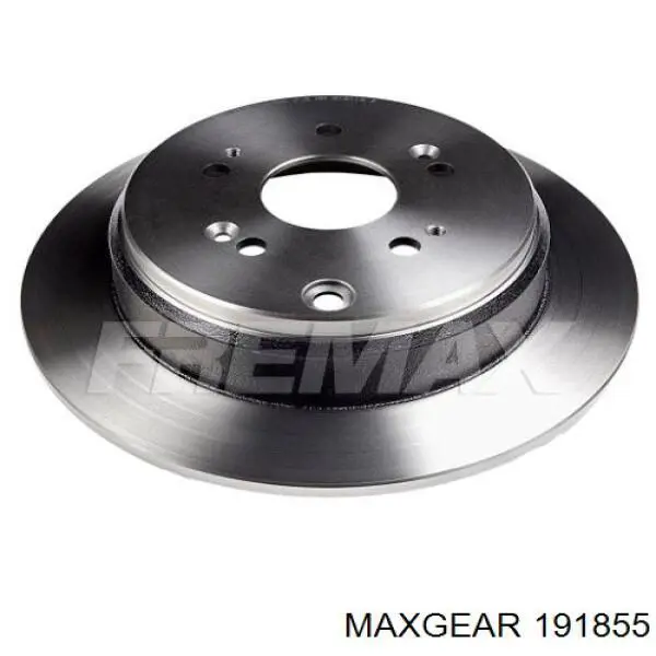 Disco de freno trasero 191855 Maxgear