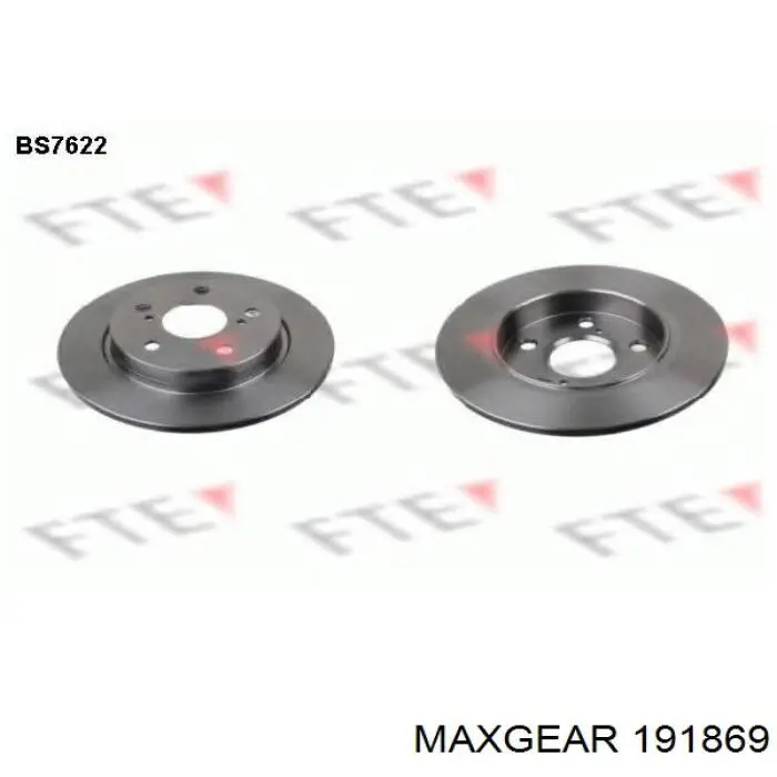 Disco de freno trasero Toyota Auris E15